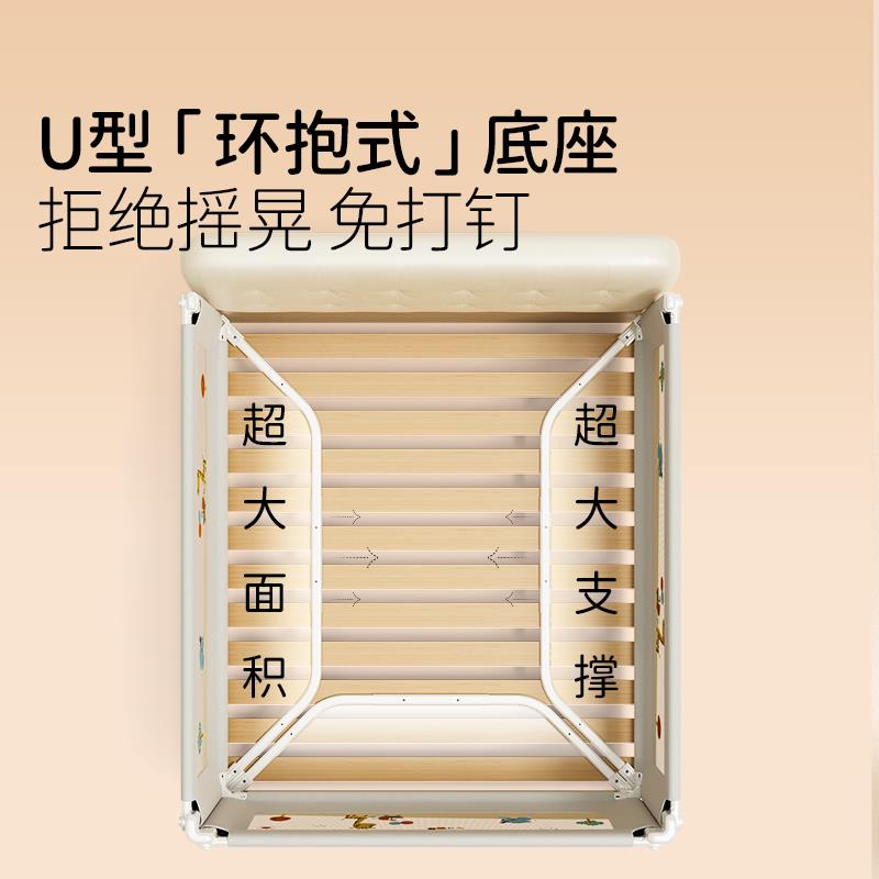 床围栏婴儿童防摔床上防护栏加高防掉床宝宝床边挡板简易升降床围