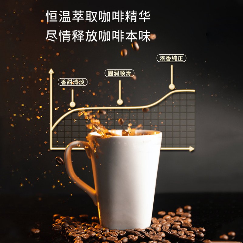 卡伦特全自动办公室研磨一体家用美式浓缩意式现磨萃取小型咖啡机