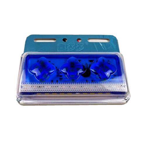 新款12V24V通用大货车超亮照地LED边灯半挂车防水照轮胎腰灯6D