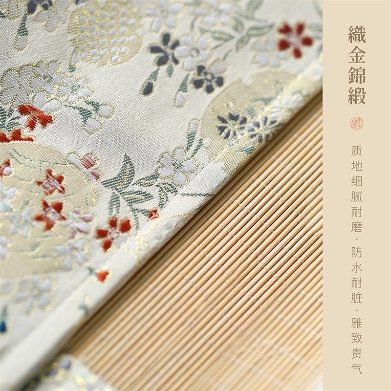 问心堂布艺笔帘毛笔袋书法收纳笔帘笔卷织锦笔帘文房四宝用品书法