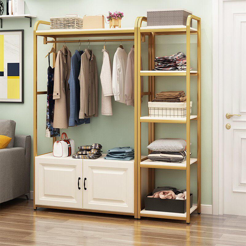 衣帽架落地卧室门口衣柜北欧简约家用挂衣架客厅铁艺置物架衣架子