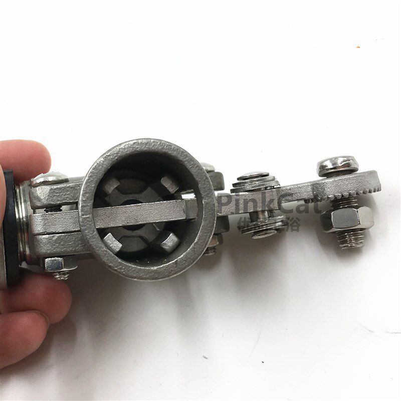 包邮#304不锈钢可调式水箱水塔浮球阀弯头双杠杆液位开关控制