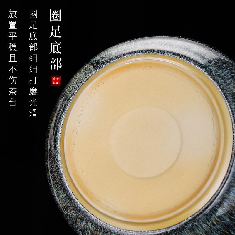 窑变鎏银茶洗缸水盂功夫笔洗茶具盆配件大全陶瓷器精品家用品中式