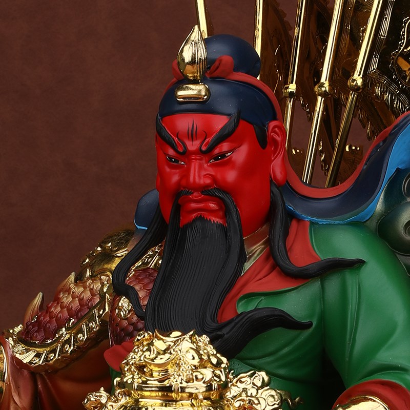 关二爷关圣帝君武财神关羽家用树脂供奉佛像招财关公摆件神像开业