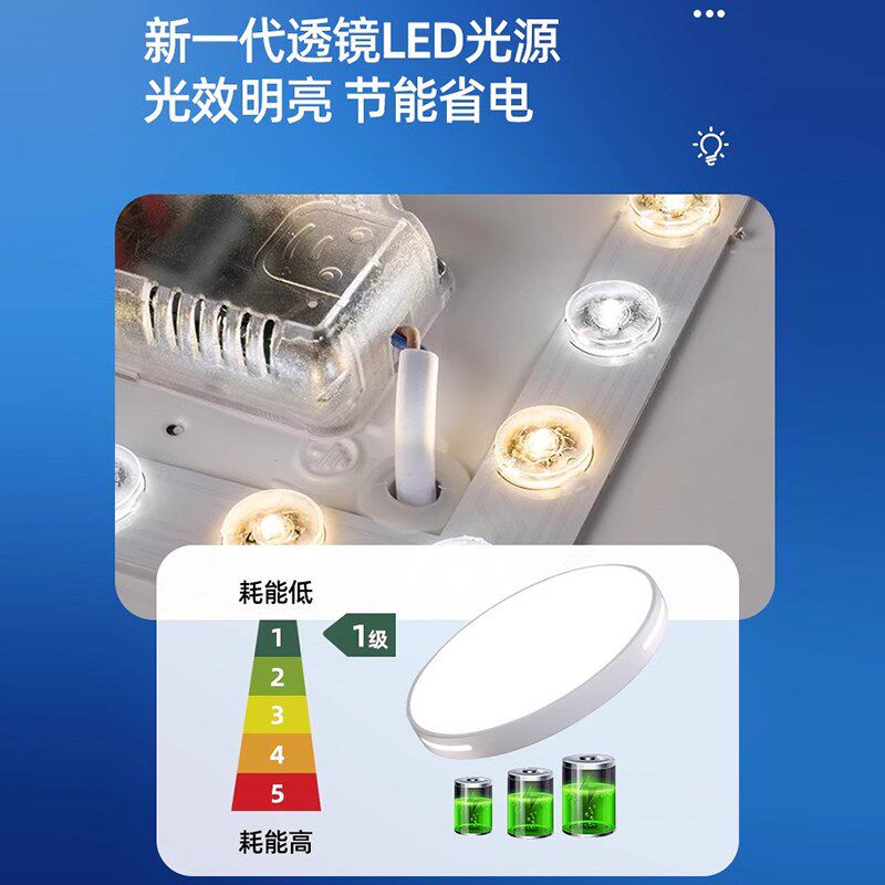 客厅主灯2025新款大气主灯全光谱护眼卧室吸顶灯简约现代包安装灯