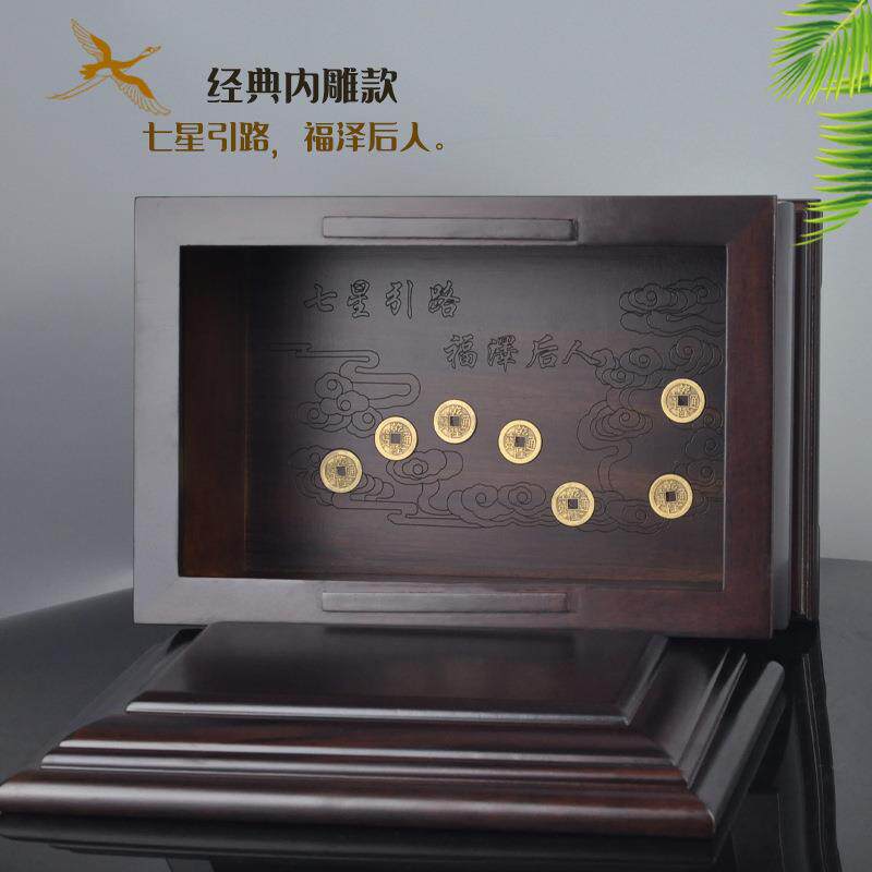 顺丰包邮高端木质骨灰盒实木黑檀木寿盒男女通用高档棺材送随葬品