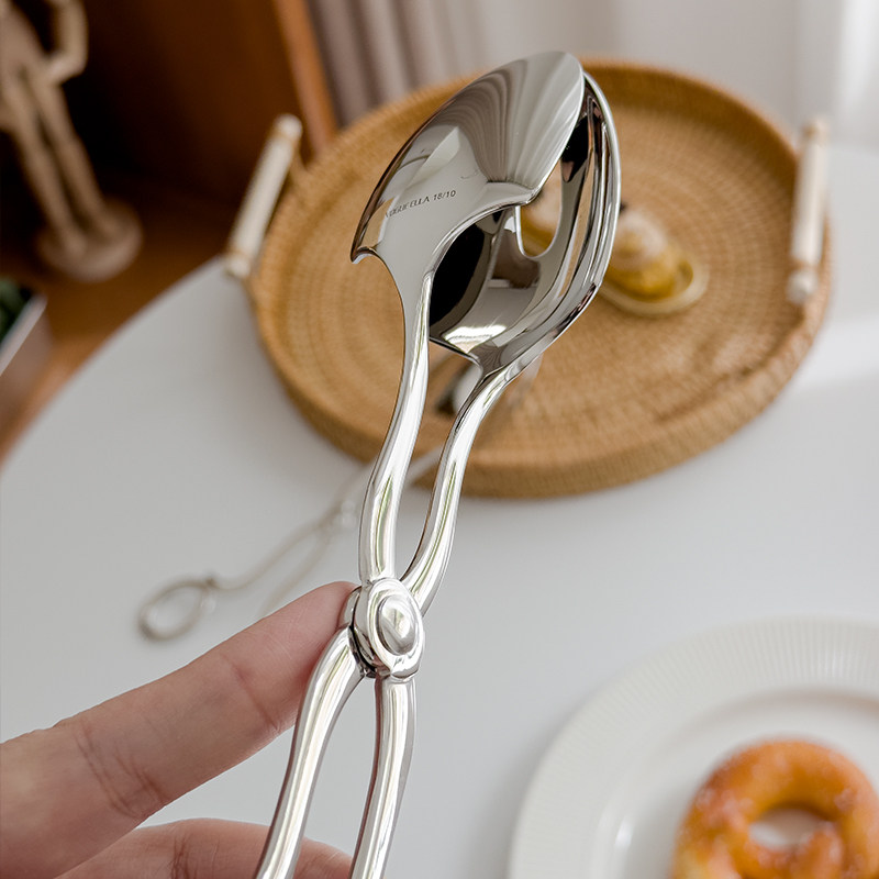 【奢品】304不锈钢烧烤夹户外韩式烤肉分餐防烫食物食品夹煎牛排