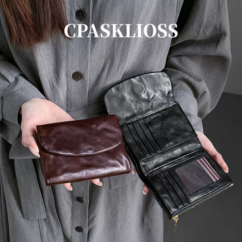 CPASKLIOSS高智皮夹女士钱包20226款卡包零钱包女短款大容量钱夹