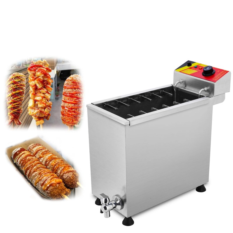 外贸出口商用燃气款/电热芝士热狗炸锅炸炉热狗棒机Hot Dog Fryer
