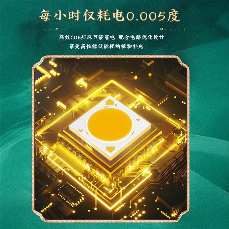 植物补光灯全光谱彷太阳光夹式桌面支架室内绿植生长侧发光补光灯图片