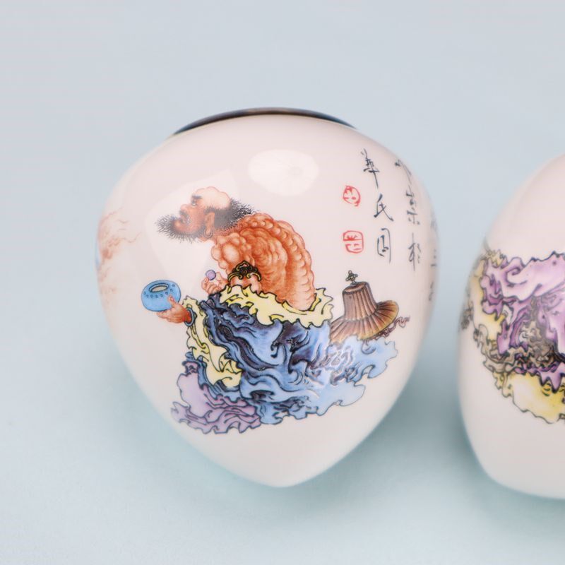 画眉鸟杯子瓷碗鸟碗鸟食罐高白鸡心金边罗汉画眉竹鸟笼鸟食杯贴花