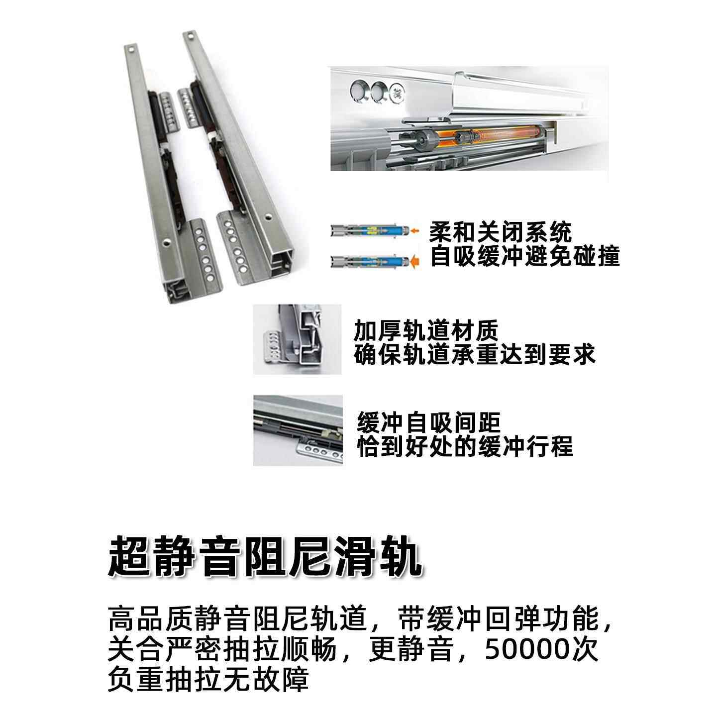 厨房带盖子隐藏嵌入式高身浅窄垃圾杂物桶抽拉分类整体橱柜内置米