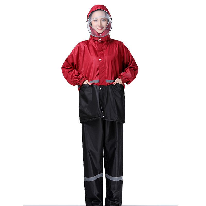 冬季加绒雨衣雨裤套装防水加厚保暖电动车加棉分体防寒男女防暴雨