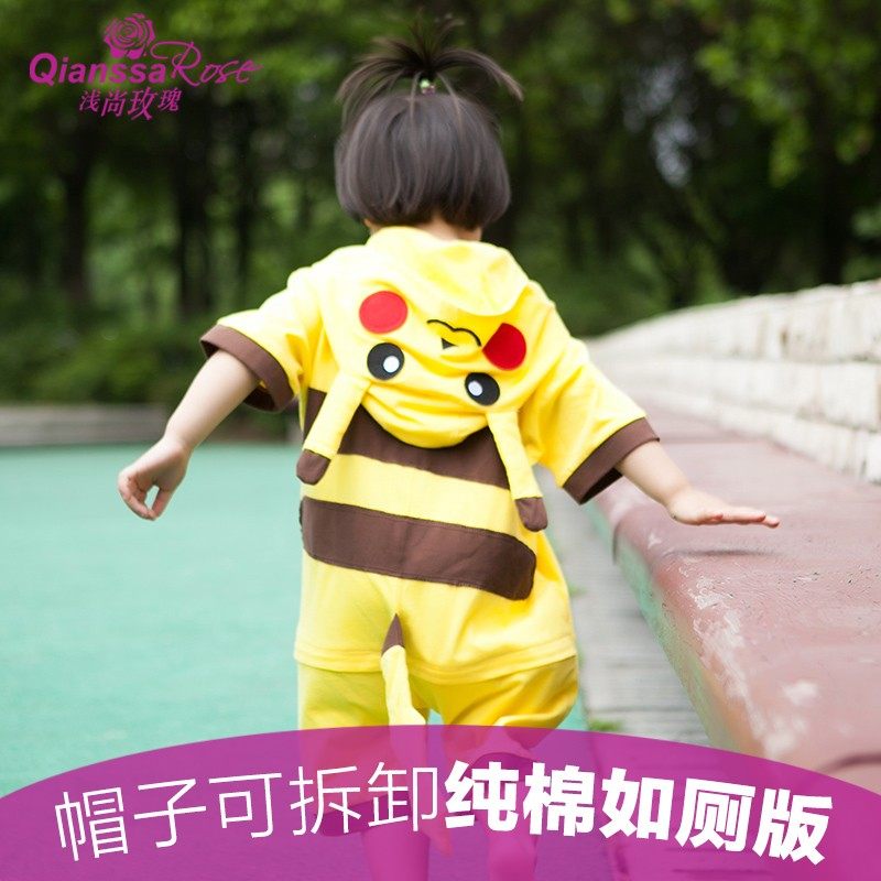 儿童演出服六一节男童卡通动物服装连体睡衣女小孩恐龙衣服表演服