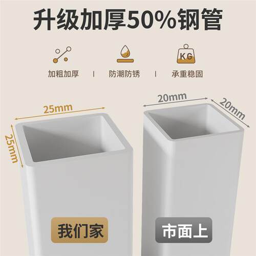 简易衣柜卧室家用布衣柜出租房结实耐用免安装加粗全钢架金属衣柜
