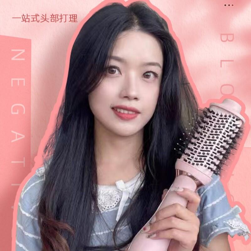 吹风梳卷发梳子女士专用热风梳蓬松颅顶造型梳不打结不伤发按摩梳