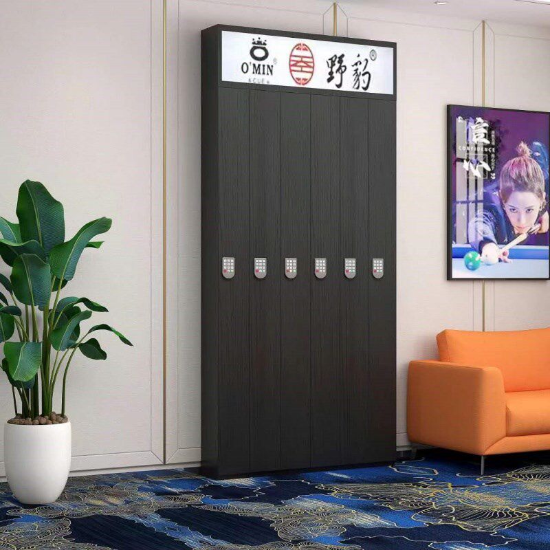 新款台球杆存杆柜桌球厅室展示柜球杆密码锁会员专用杆柜子放置柜