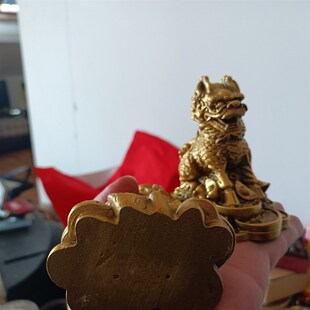 铜麒麟摆件钱镇宅化招财壁刀路冲催子嗣窗台书房办公室反弓煞天斩