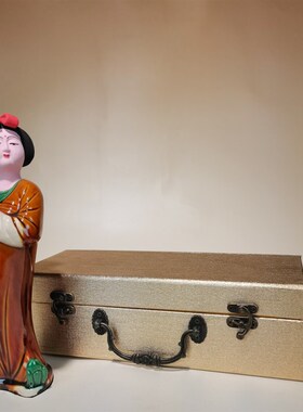 唐三彩人物陶俑仕女 陶瓷美女摆件 特色手工艺古典国风家居装饰品