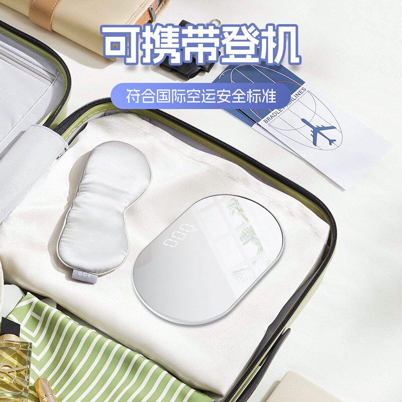 便携式体脂秤电子秤体重秤镜面迷你电子称人体秤LED小型女生礼物