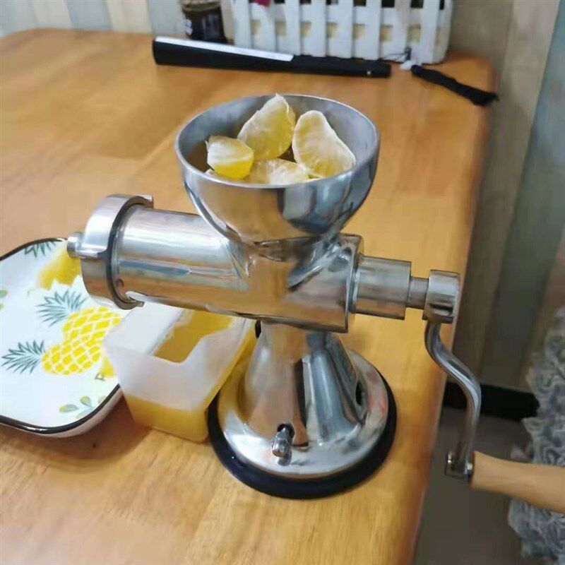 不锈钢小麦草榨汁机手摇水果蔬菜麦苗生姜石榴榨压汁机手动榨汁机