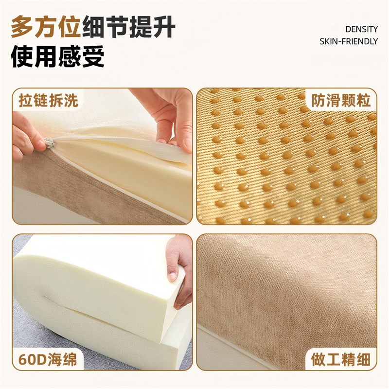 定制棉麻沙发垫高密度海绵垫加厚加硬实木红木坐垫更换垫子可裁剪