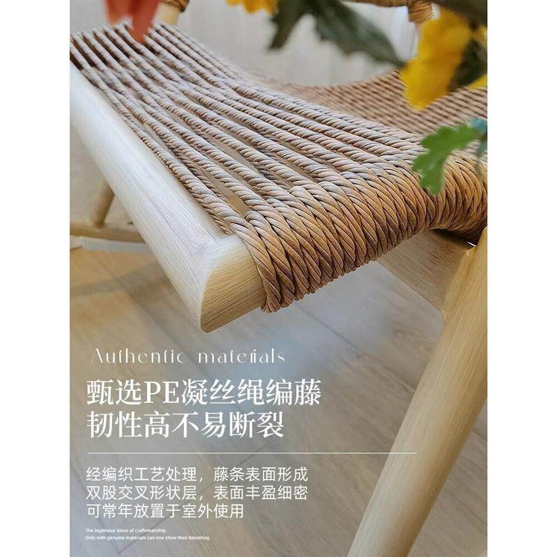昙花摇椅躺椅阳台大人儿童休闲藤椅藤编懒人椅户外庭院摇摇椅