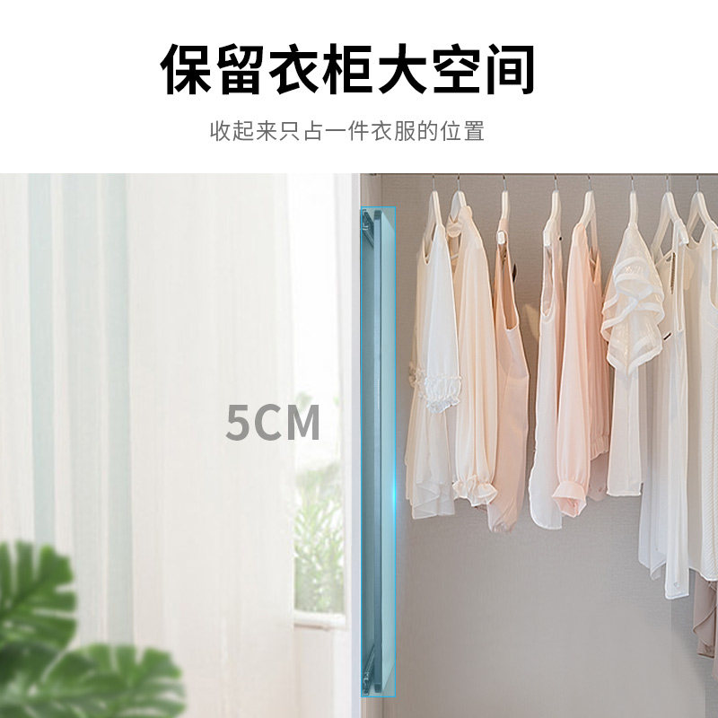 衣柜镜子内置推拉旋转穿衣镜柜内伸缩折叠隐藏式抽拉全身镜