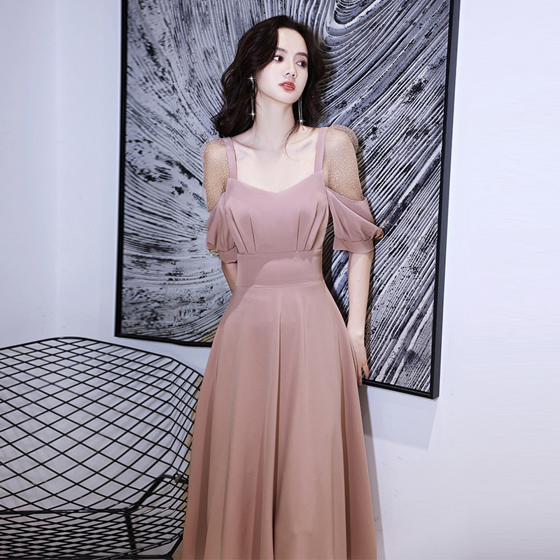 晚礼服裙女宴会气质平时可穿轻奢小众高端参加婚礼女装连衣裙夏季