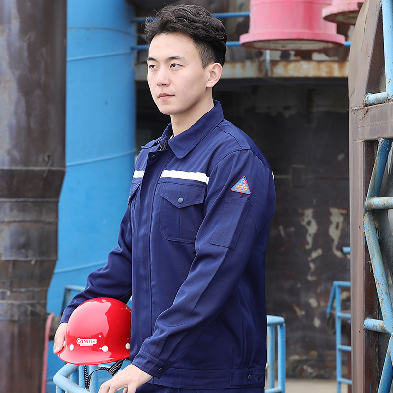 佰益防酸碱防静电男女工作服套装劳保服工装车间防酸服石化油气