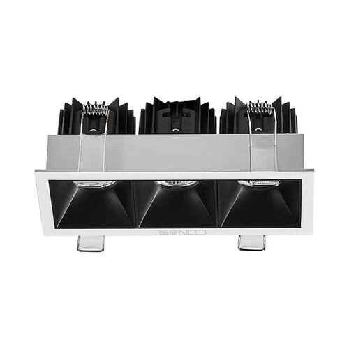 西顿照明嵌入式LED格栅射灯CES801C-S 铝材质COB单双头方形灯具 3