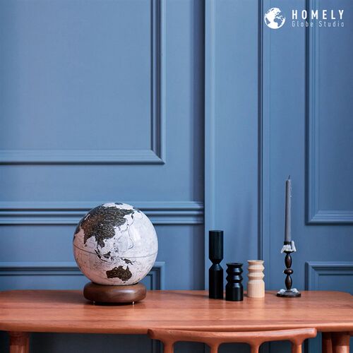 宏微地球手工地球仪书房客厅办公室样板间摆件双语地球仪25cm北斗