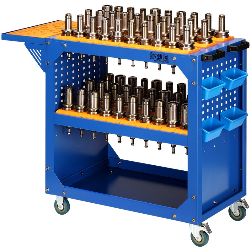 cnc加工中心刀具架bt40数控工具放置小推车bt50刀具车hsk63刀柄架