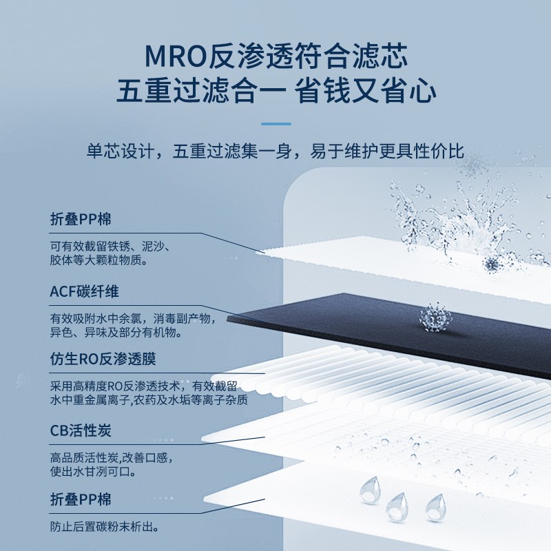 海德泰克厨下式净热饮一体饮水器ro反渗透家用厨房净水机HY-RH6