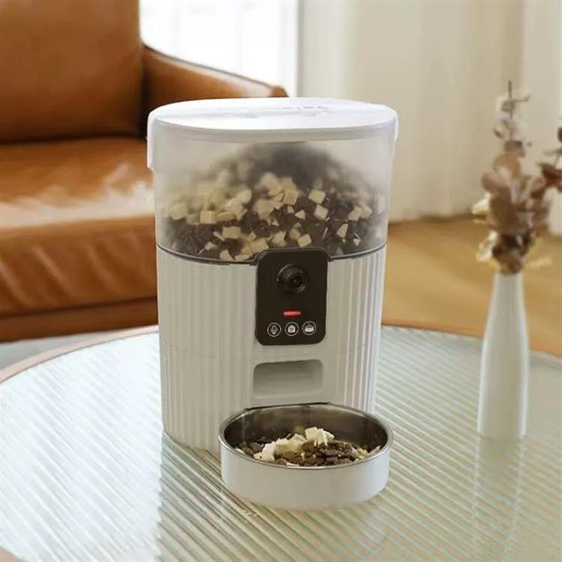 智能宠物喂食器APP远程控制带摄像头猫狗通用大容量自动定时喂食