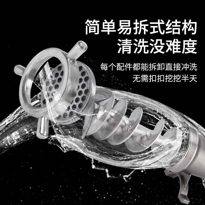 电动不锈钢32号绞肉机头碎骨机绞碎鸡骨架鱼辣椒灌肠机打肉泥肉馅