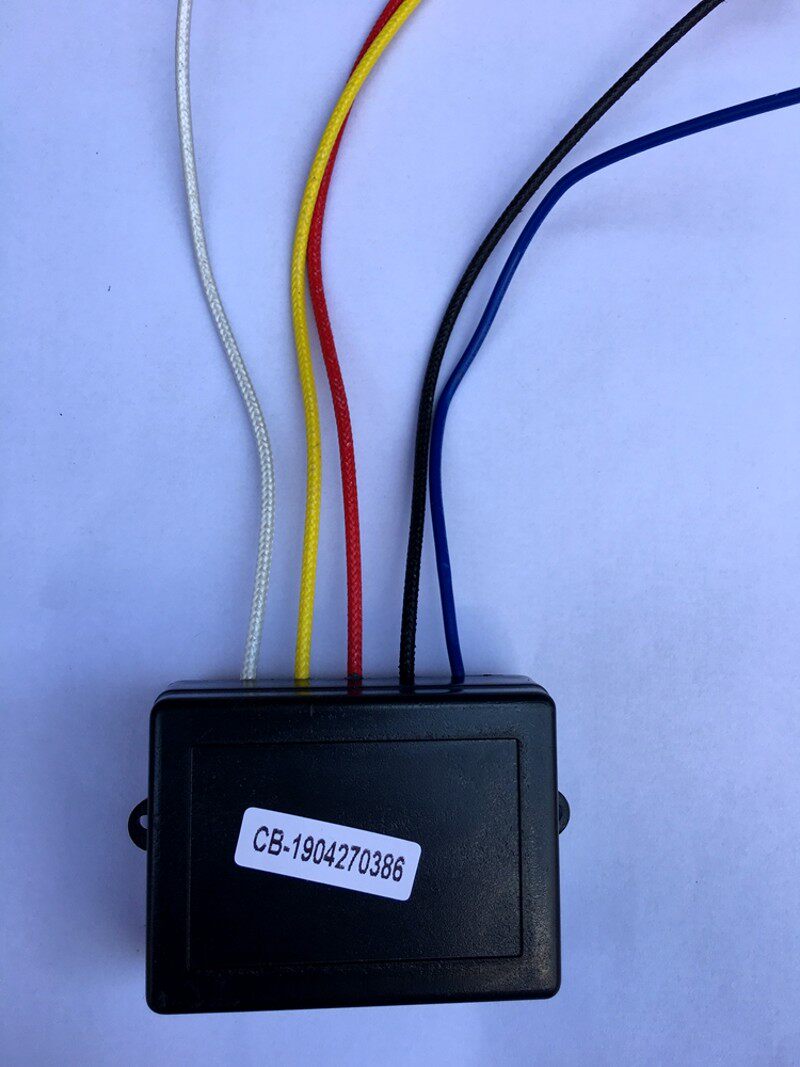 越野车电动绞盘无线遥控器小型车载吊机控制盒通用接收器 12V/24V