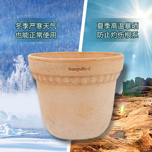 Berry&Bird园艺森林意大利进口花盆家用天然手工陶盆大号防水透气