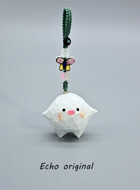 Echo宫崎骏挂件哇啦哇啦编织钥匙扣手工木雕可爱书包挂饰生日礼物