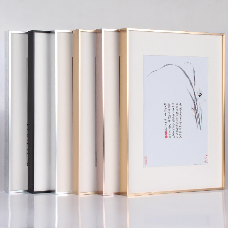 铂赞922铝合金画框工厂直销定制加厚立体无框画细窄边铝合金相框