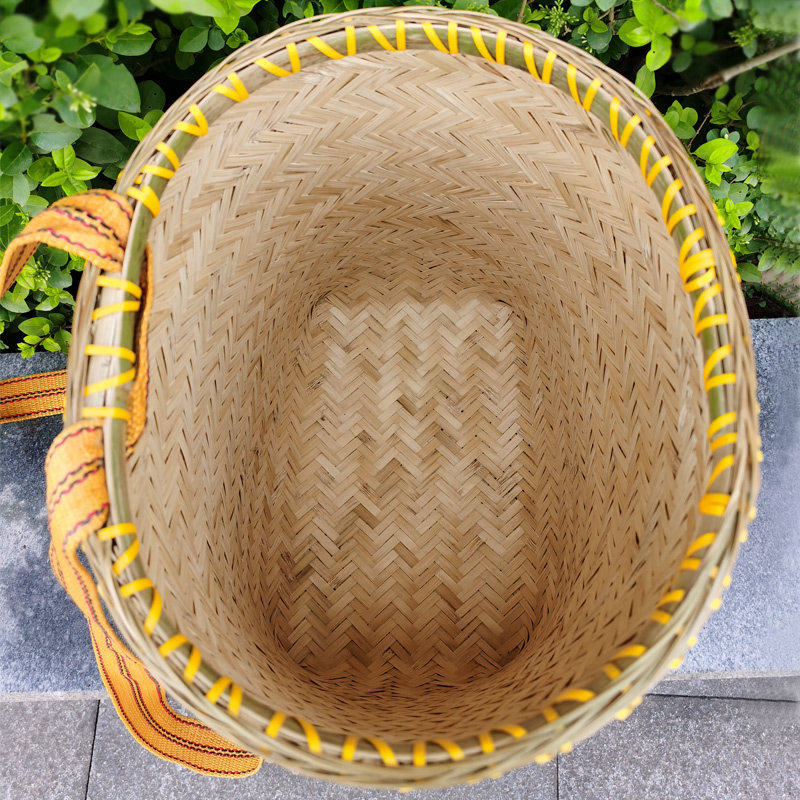 背篓竹编家用农村赶集买菜竹背篓云贵川背篼双层精编四川竹筐制品