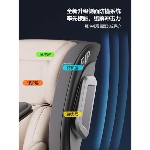 hagaday哈卡达儿童安全座椅汽车用婴儿宝宝车载360旋转坐椅便携式
