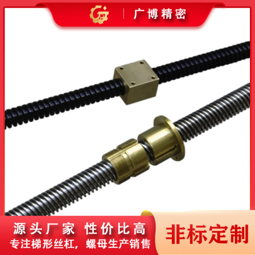 定制T型丝杠 Tr12 16 20 24 25 28 30 32 36 梯形丝杆螺母 螺杆 4