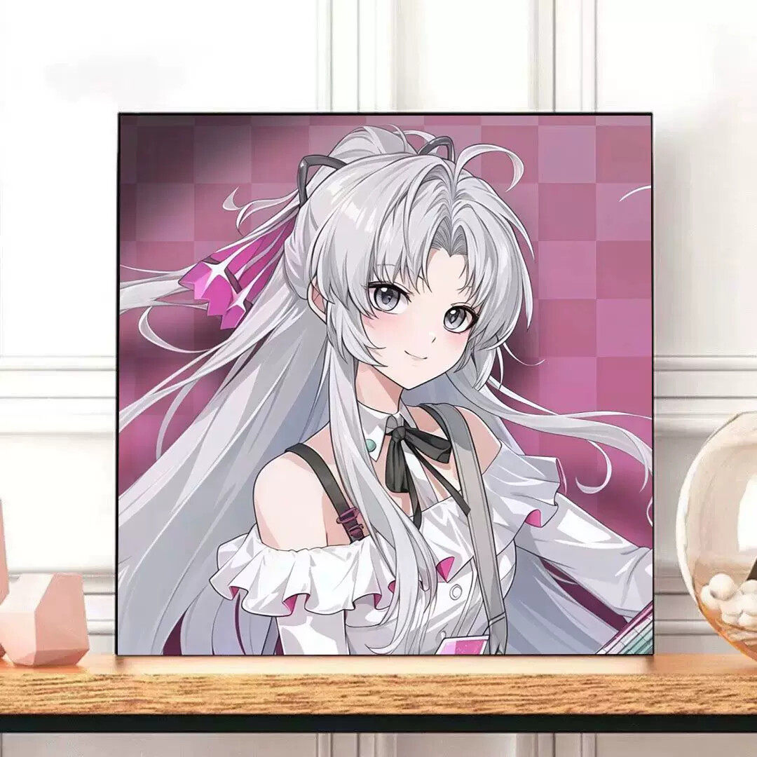 鸣潮珂莱塔diy满钻钻石画卡通动漫高颜值手工粘贴画房间装饰画5D