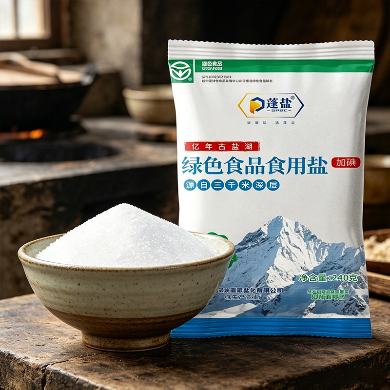 家用食用盐深井盐加碘炒菜盐巴含碘食盐矿盐商用四川精制细盐