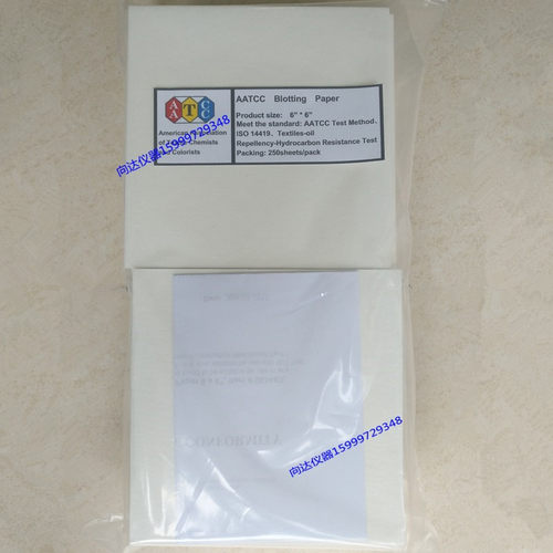 AATCC标准吸水纸 AATCC吸墨纸 泼水度测试专用纸 沾水测试纸