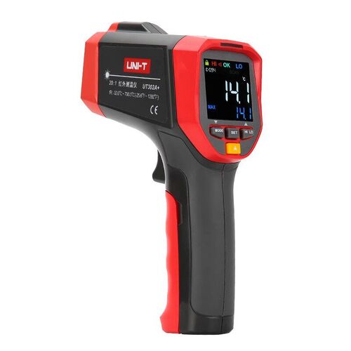 UNI-T红外测温仪UT300S/UT301A+/303A非接触高温报警快速测量