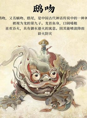 【已做功课祝福】鸱吻龙之九子螭吻避火龙厨房家居摆件在西北黄铜