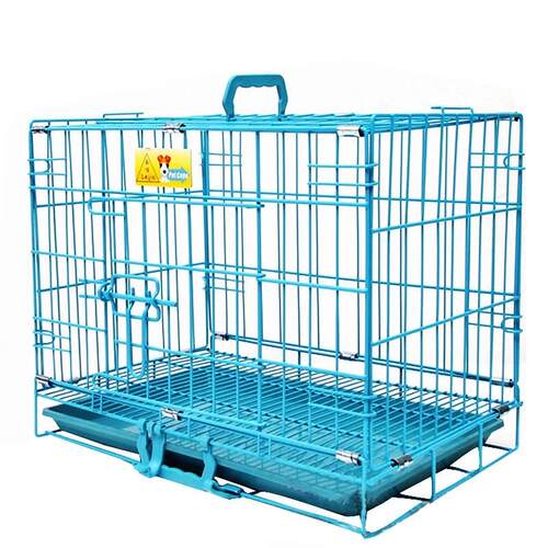 乐佳宠物犬笼泰迪猫笼狗笼铁丝笼子大号折叠加粗金毛用品兔笼狗窝