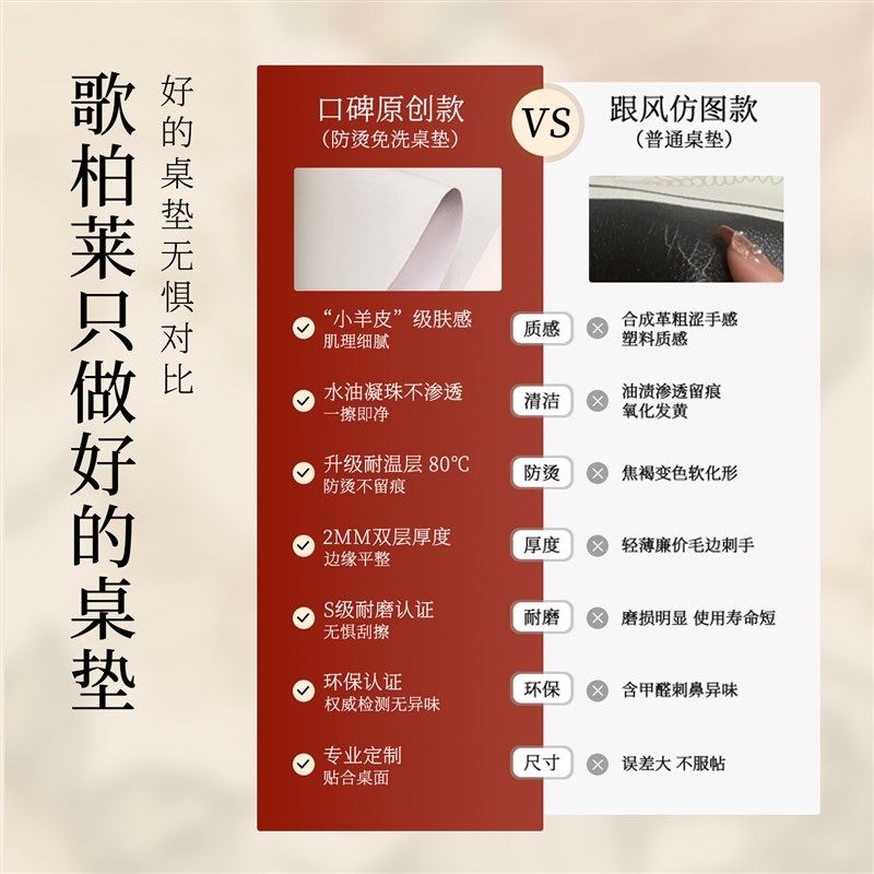 喜庆红色餐边柜桌垫乔迁氛围感电视柜台面桌面桌布保护垫新居新年